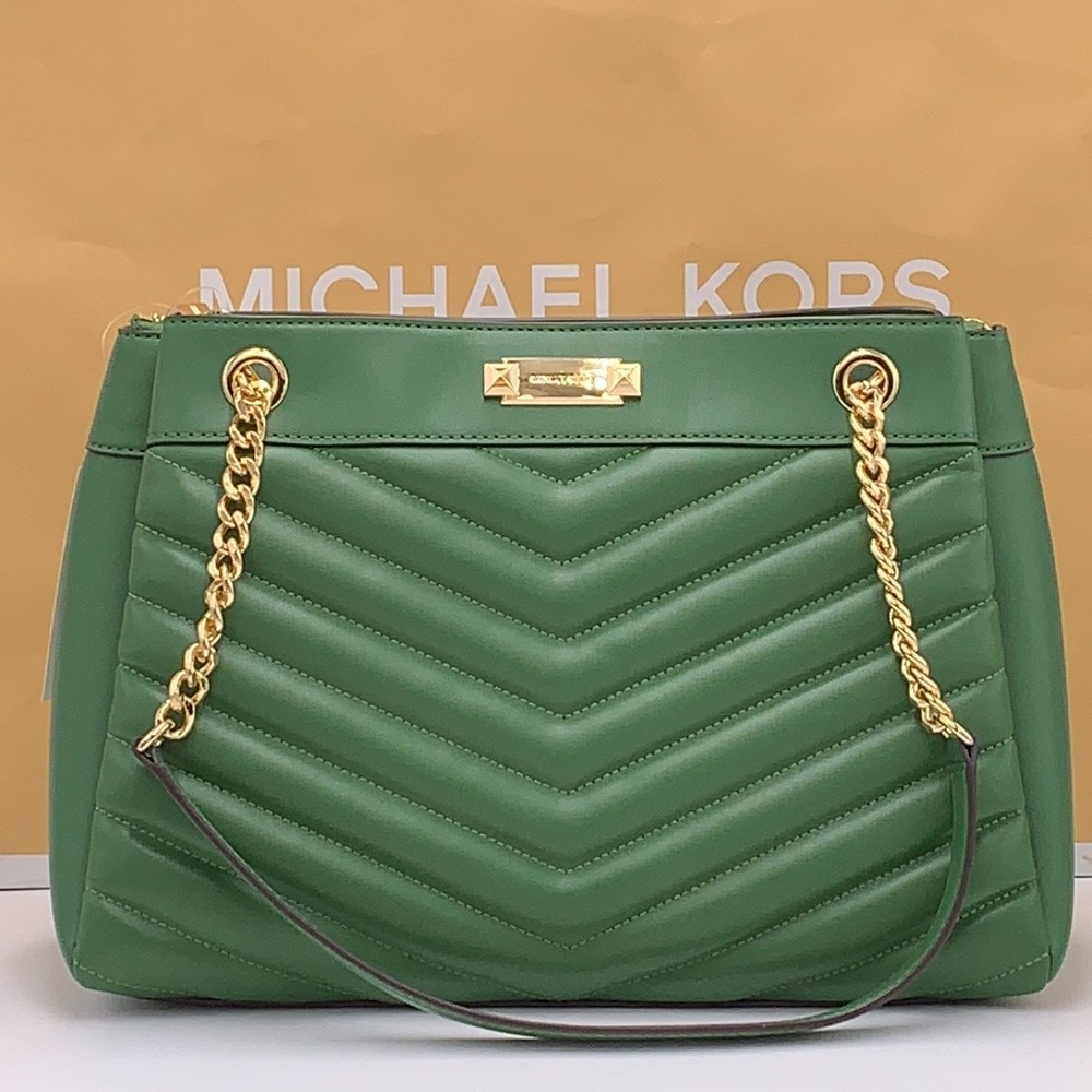Michael Kors Whitney Women Ladies Md Tote Shoulder Handbag Bag Purse Fern Green - Picture 2 of 15